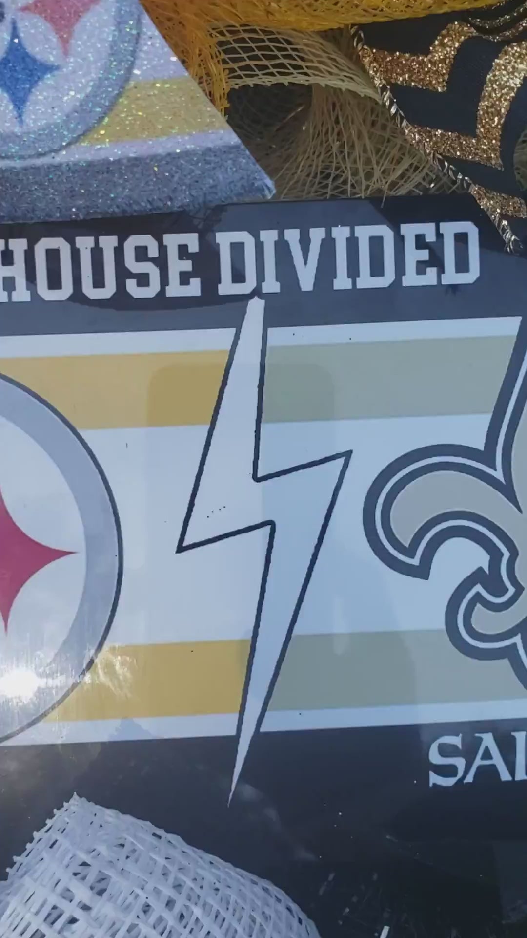 House Divided NFL Wreath