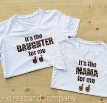 Load image into Gallery viewer, Leopard Mommy Daughter &quot;It&#39;s the mommy/daughter for me&quot; tshirt
